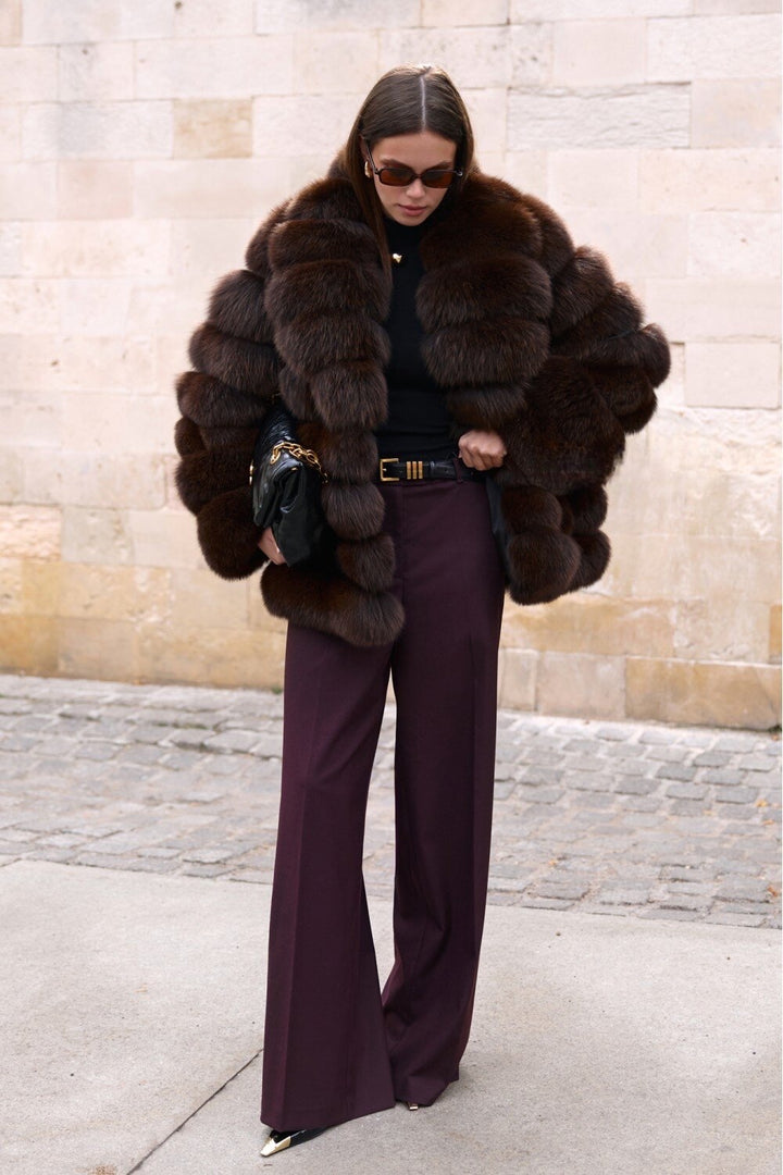 SANA Fox Fur Coat