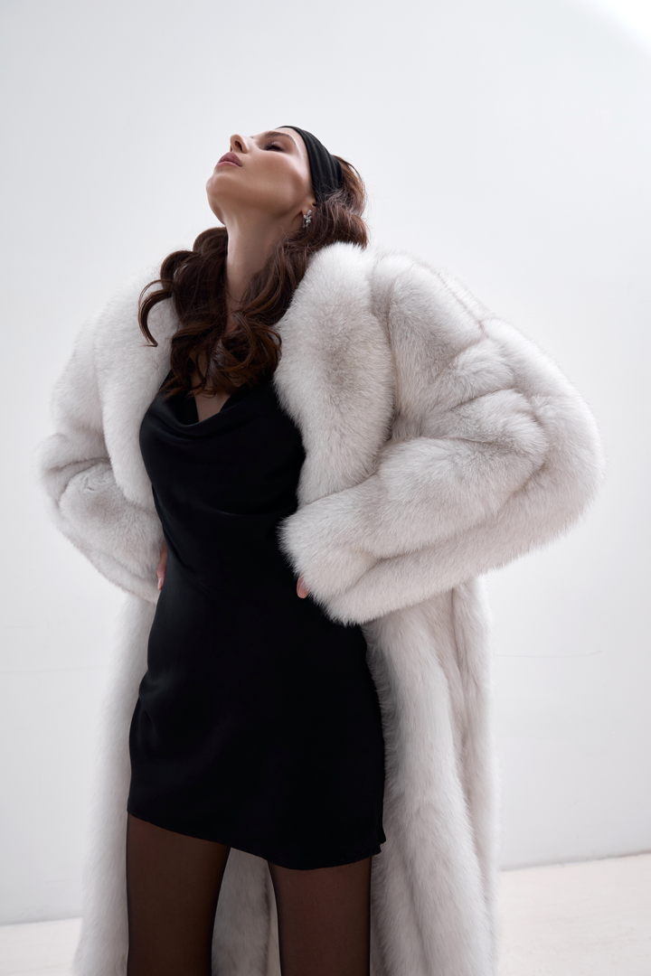 OLGA Fox Fur Coat Natural