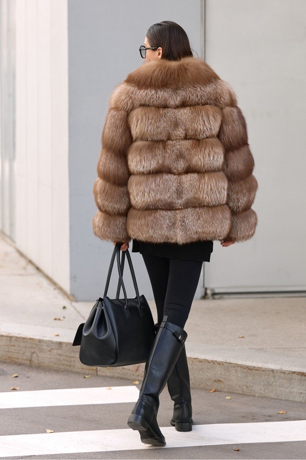 Cappotto in pelliccia di volpe ELIN