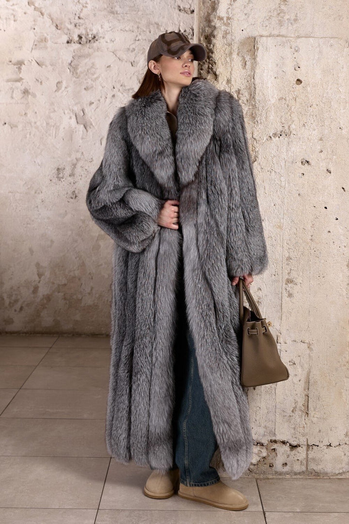 Cappotto di pelliccia di volpe OLGA