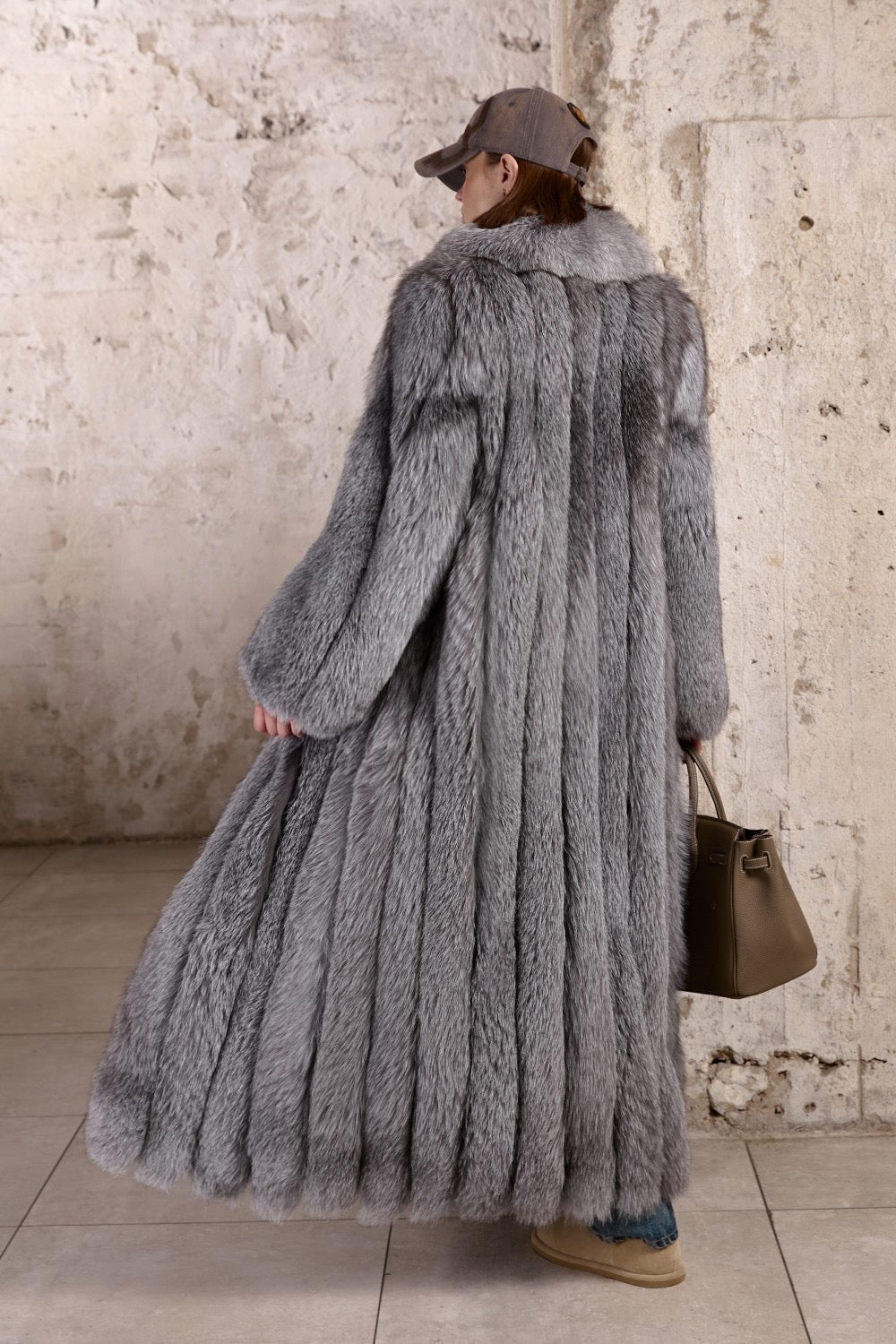 Cappotto di pelliccia di volpe OLGA