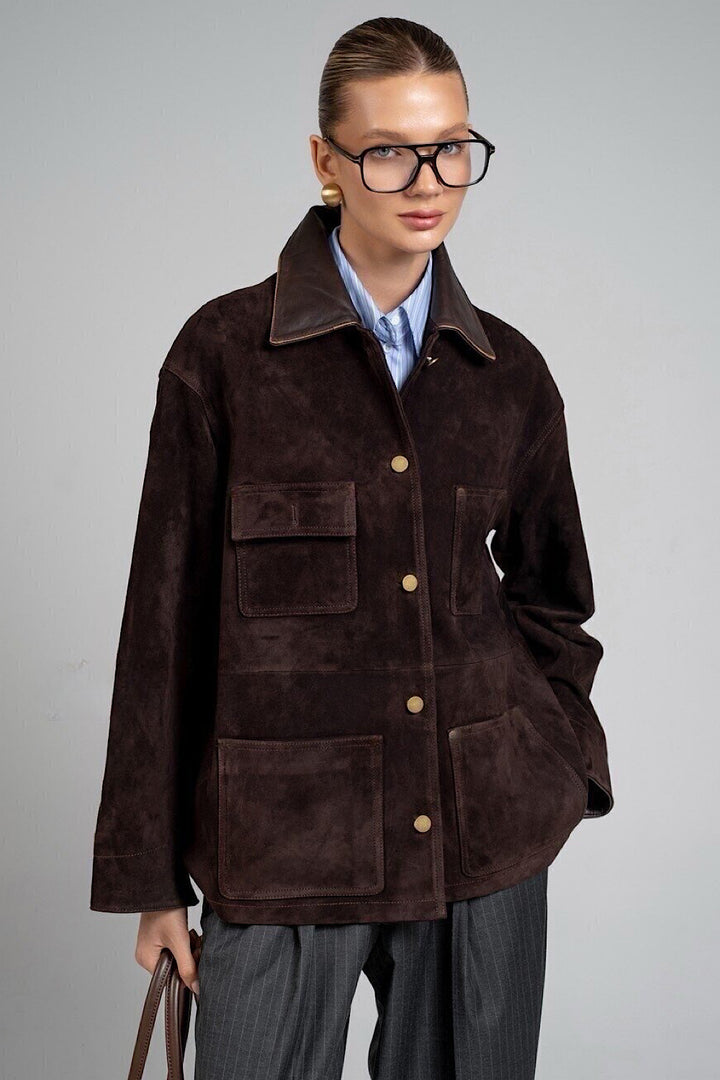 Giacca in camoscio Hailey