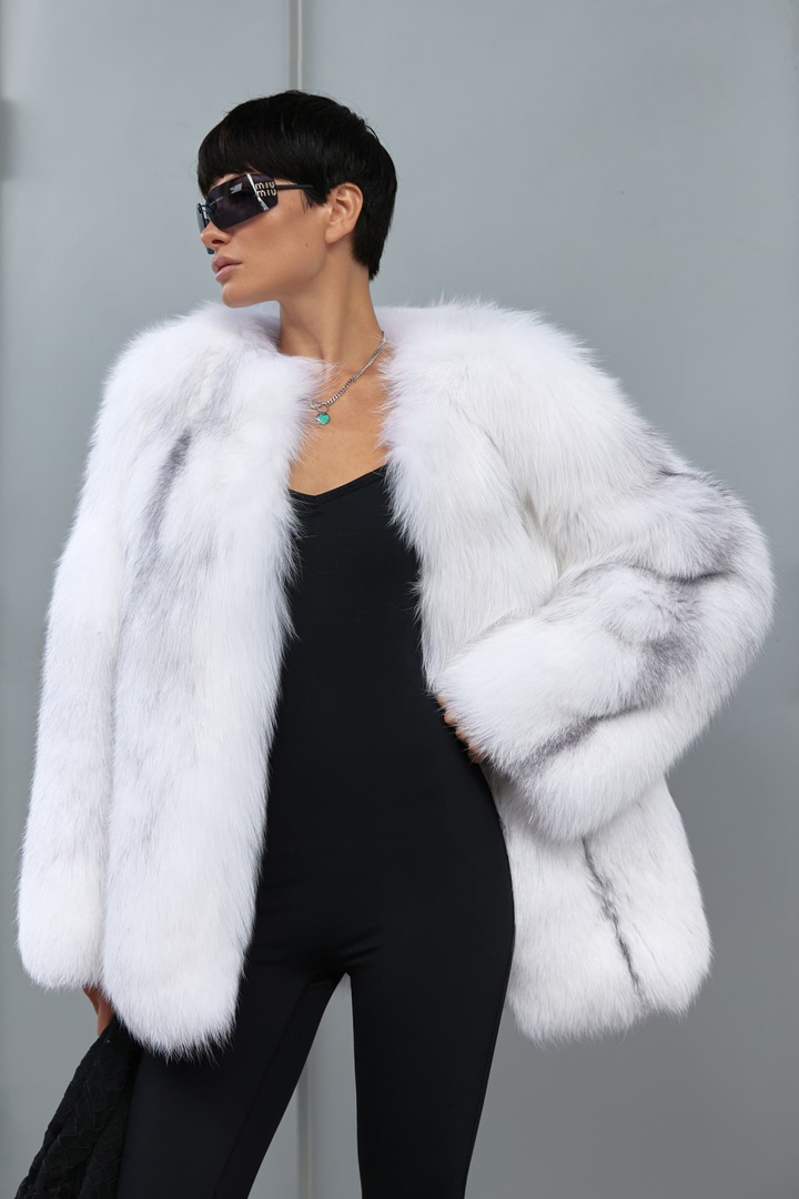 Cappotto in pelliccia di volpe Aurora