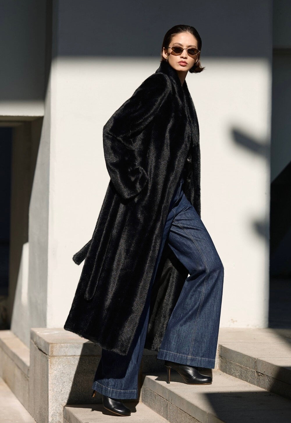 Cappotto in pelliccia sintetica MELVA