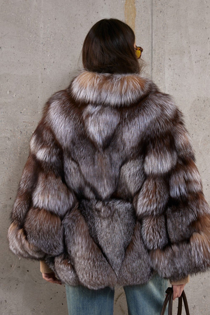 Cappotto in pelliccia di volpe LARISSA