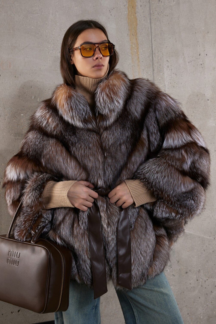 Cappotto in pelliccia di volpe LARISSA