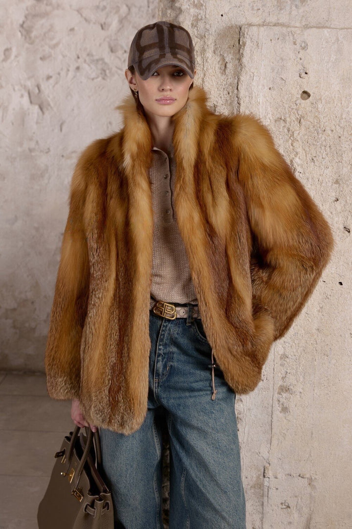 Cappotto in pelliccia di volpe LOLA