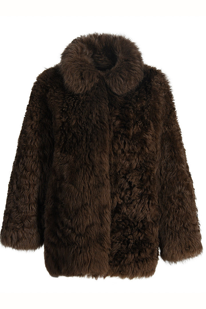 MIELA Cappotto Marrone in Montone