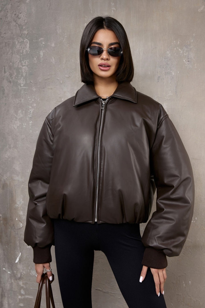 Bomber in pelle Maeve