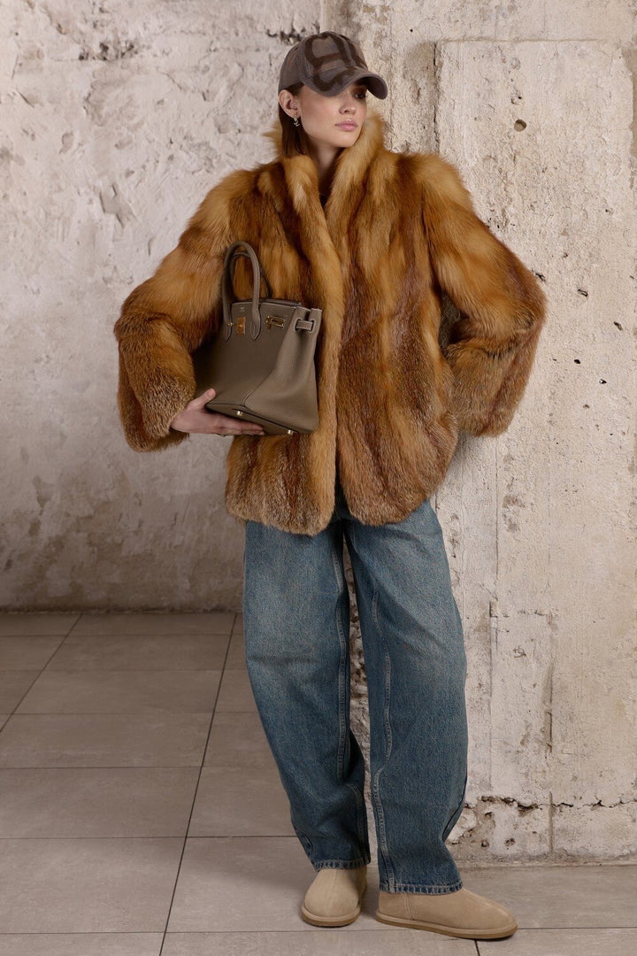 Cappotto in pelliccia di volpe LOLA