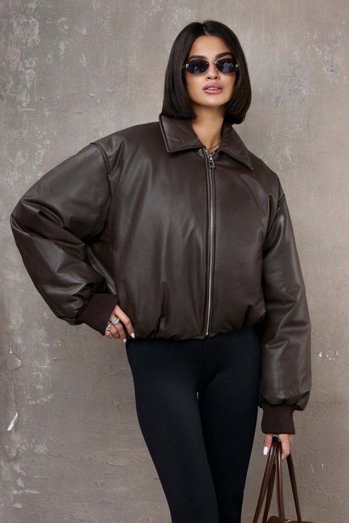 Bomber in pelle Maeve