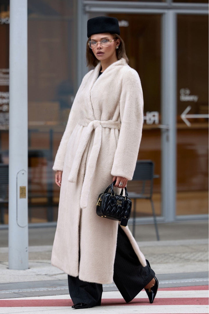 Cappotto in pelliccia sintetica YASMINA
