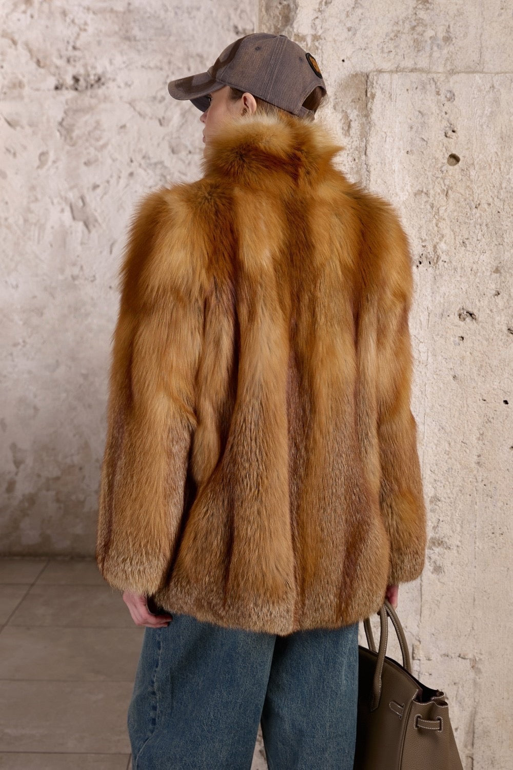 Cappotto in pelliccia di volpe LOLA