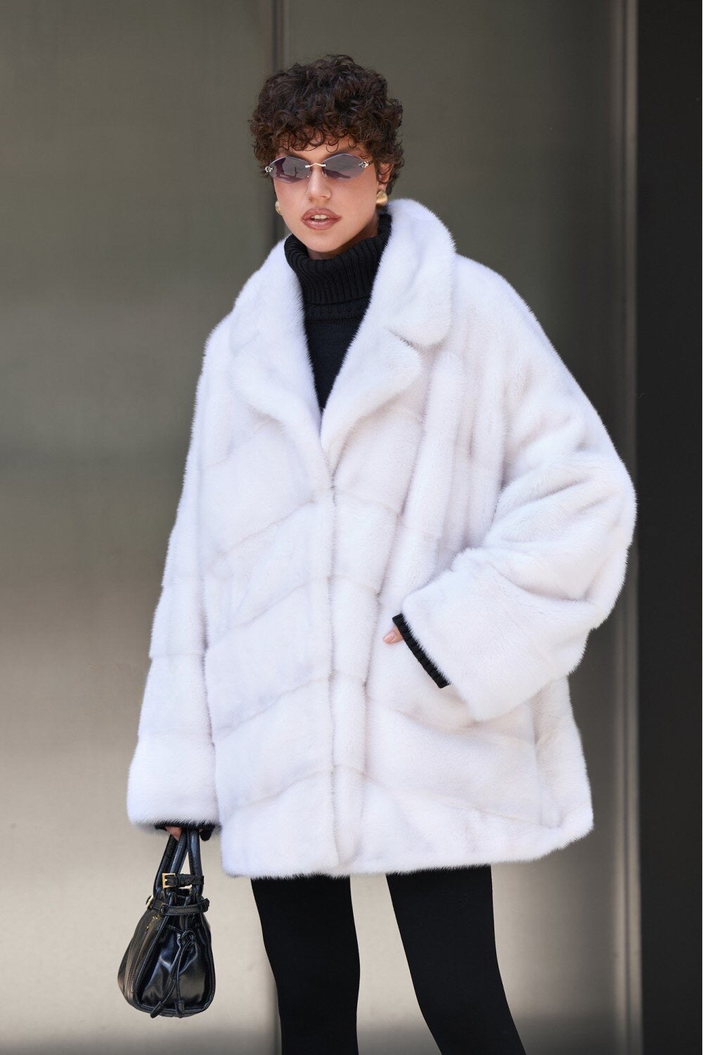 Sade Mink Fur Coat Clair