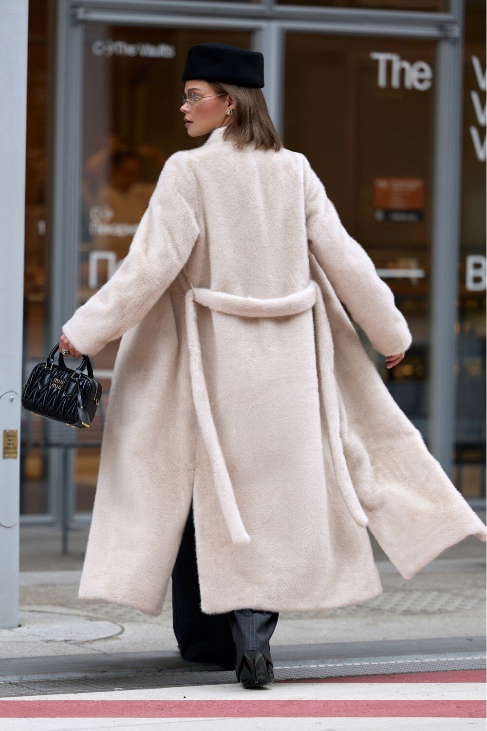 Cappotto in pelliccia sintetica YASMINA