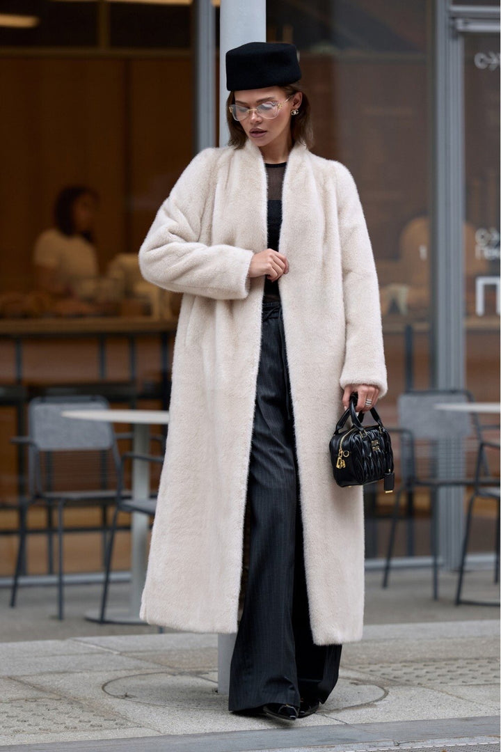 Cappotto in pelliccia sintetica YASMINA