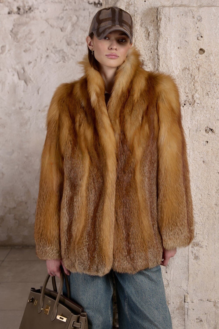 Cappotto in pelliccia di volpe LOLA