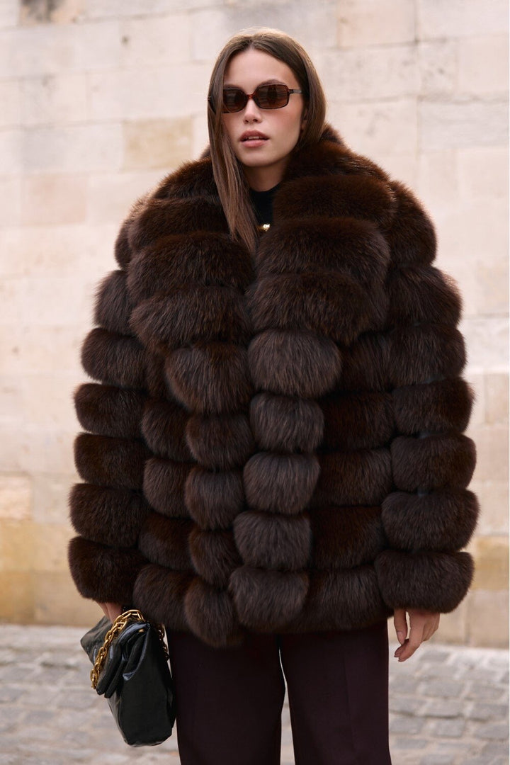 SANA Fox Fur Coat