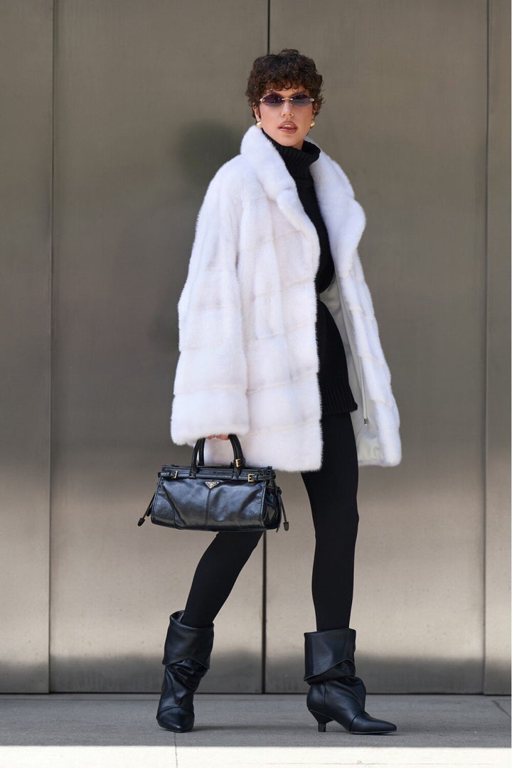 Sade Mink Fur Coat Clair