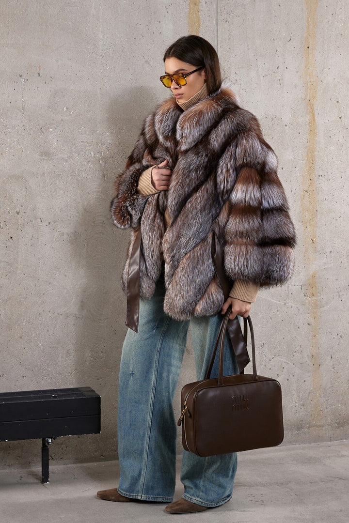 Cappotto in pelliccia di volpe LARISSA