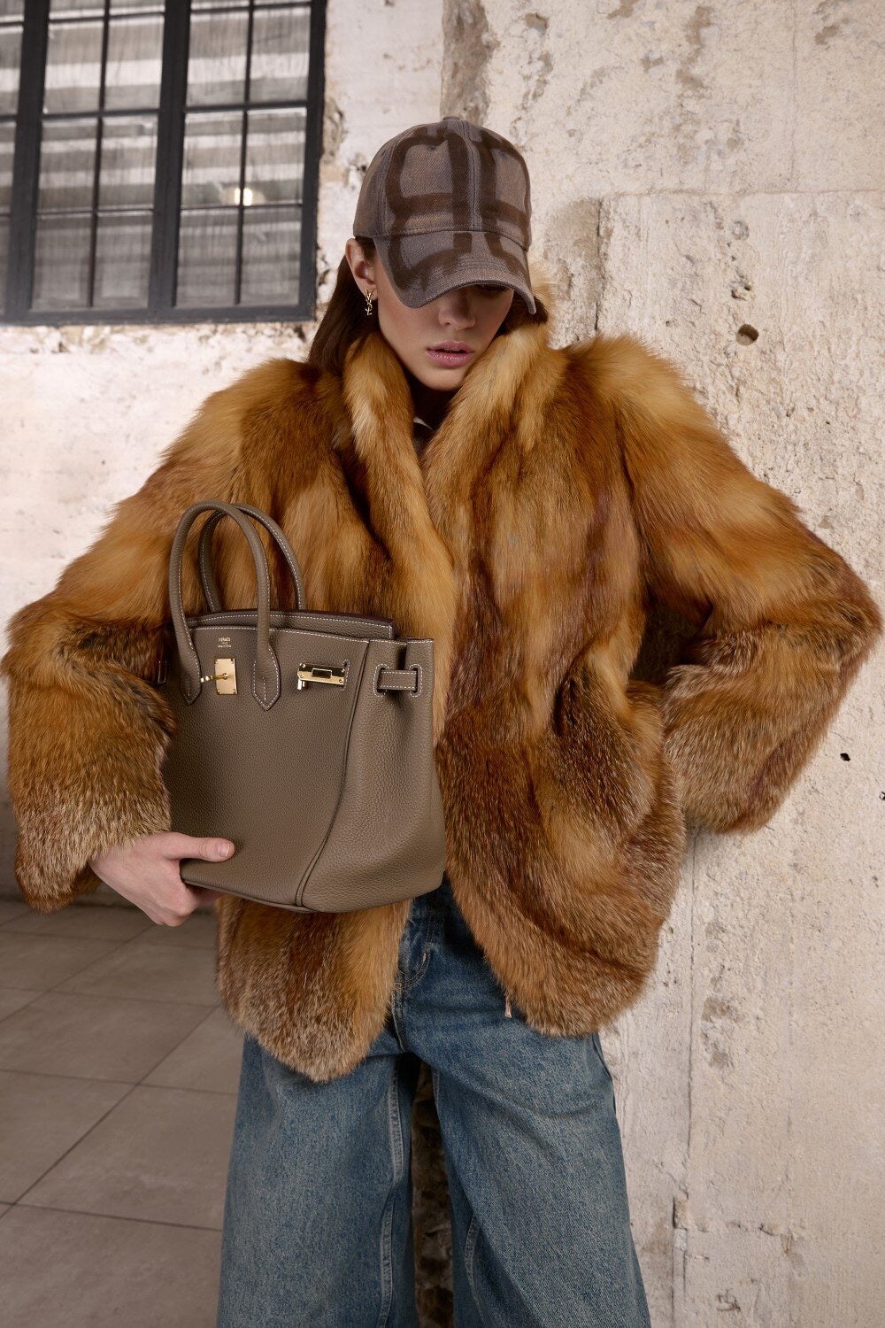 Cappotto in pelliccia di volpe LOLA