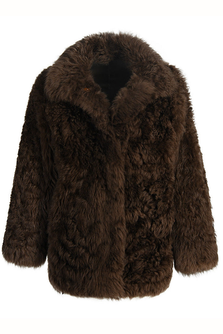 MIELA Cappotto Marrone in Montone