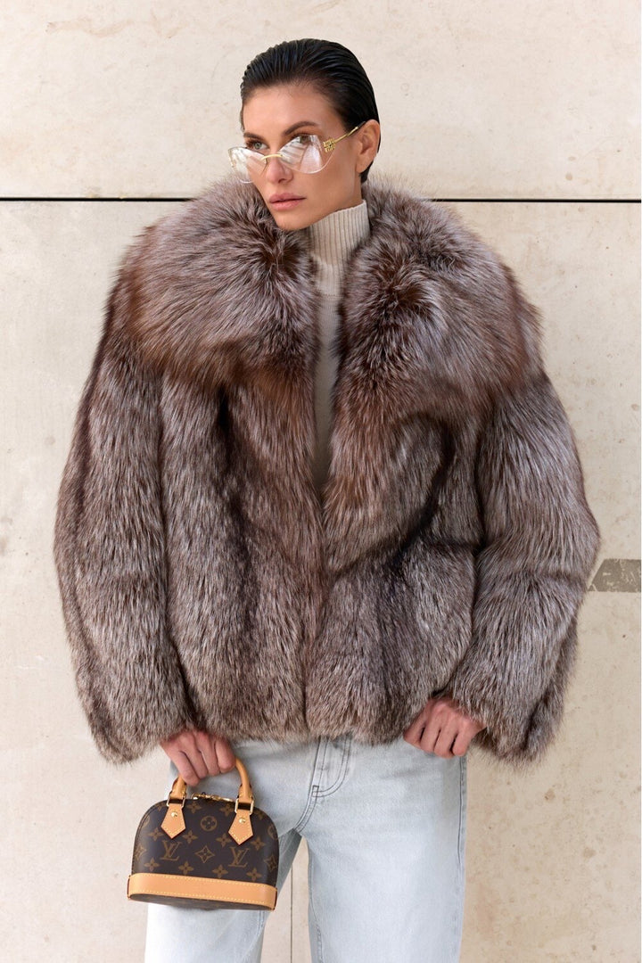Cappotto in pelliccia di volpe CHIARA