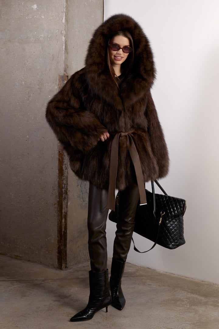 Cappotto di pelliccia Amelie Fox