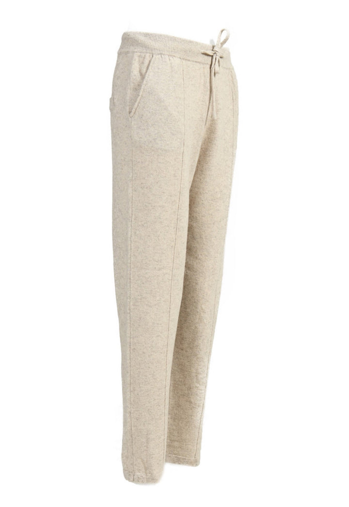 Nude colour Cashmere Tracksuit Pants - Super Soft 100% Premium Cashmere Wool in Relaxed Fit, Perfect for Comfort and Style.