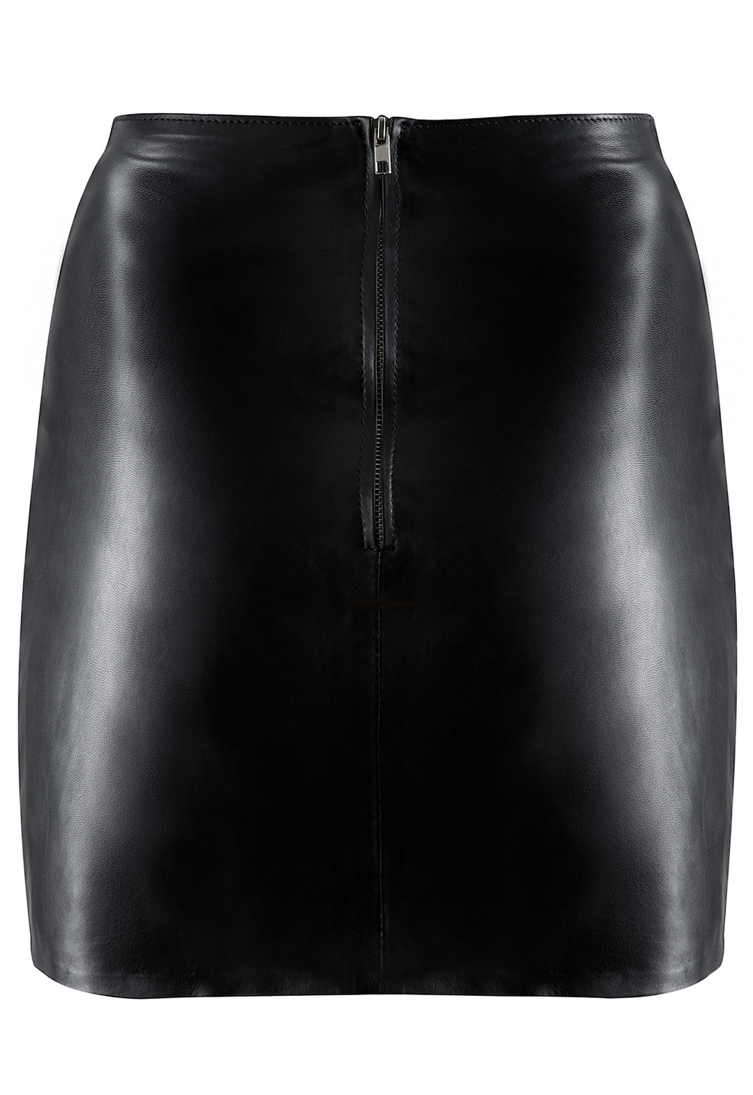 High-quality leather skirt with statement buckle details, designed to flatter the silhouette and perfect for both day and evening wear.