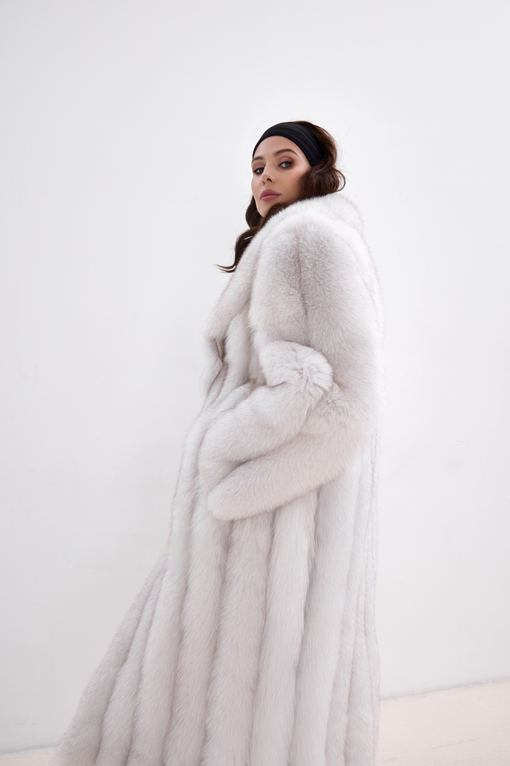 OLGA Fox Fur Coat Natural