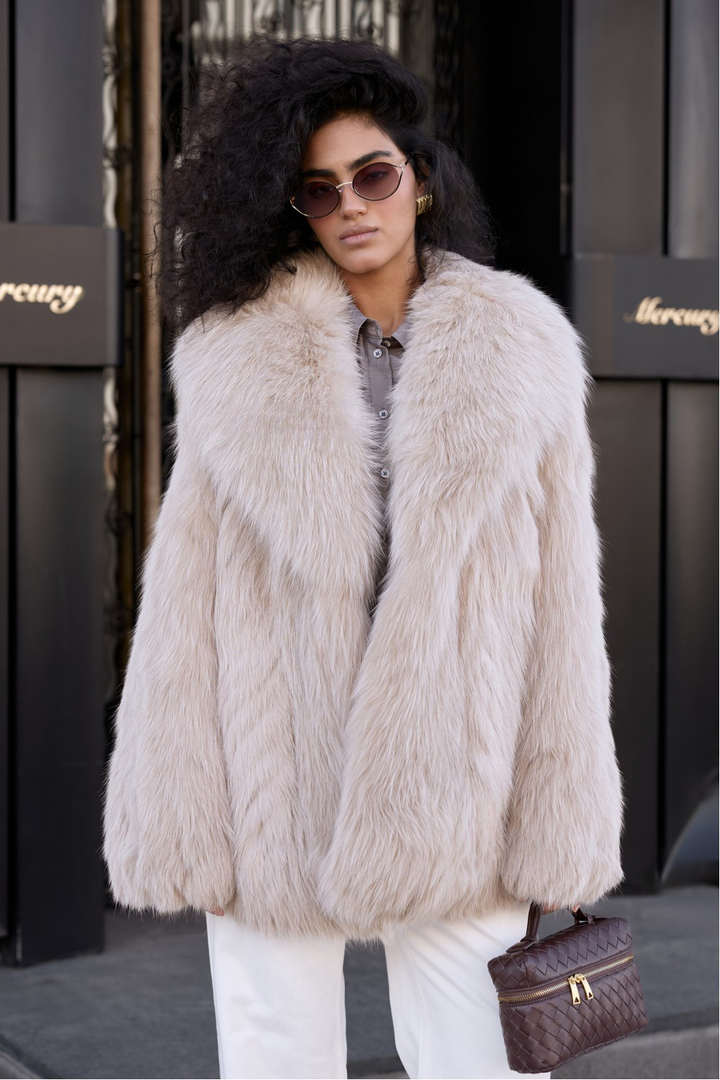 Aziza Fox Fur Coat