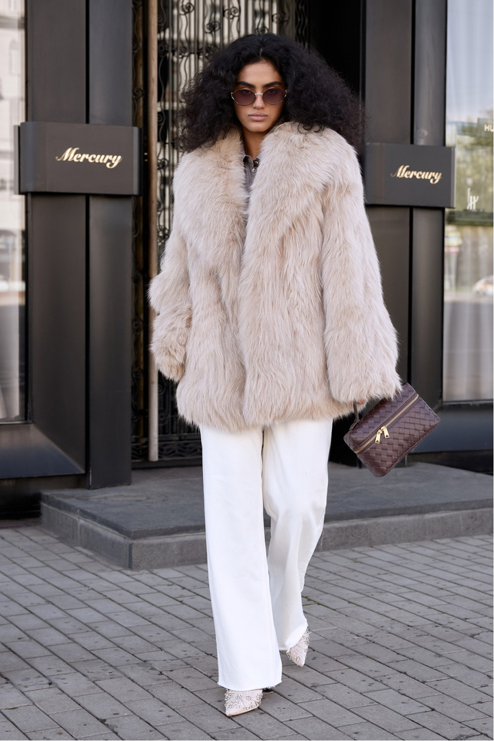 Aziza Fox Fur Coat