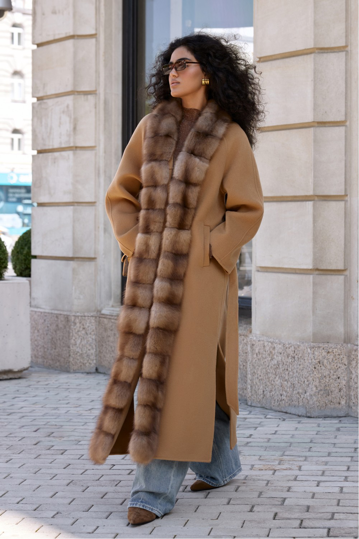 Elodie Cappotto in Cashmere Camel