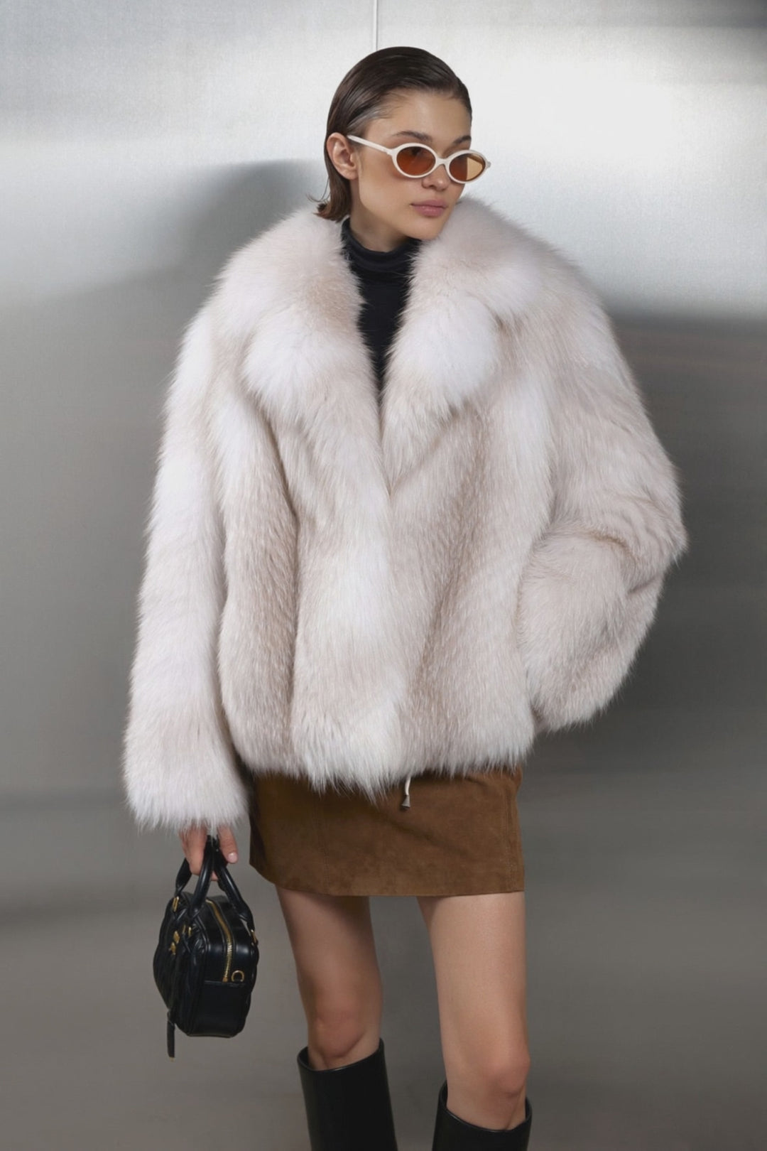 Cappotto in pelliccia di volpe Femke