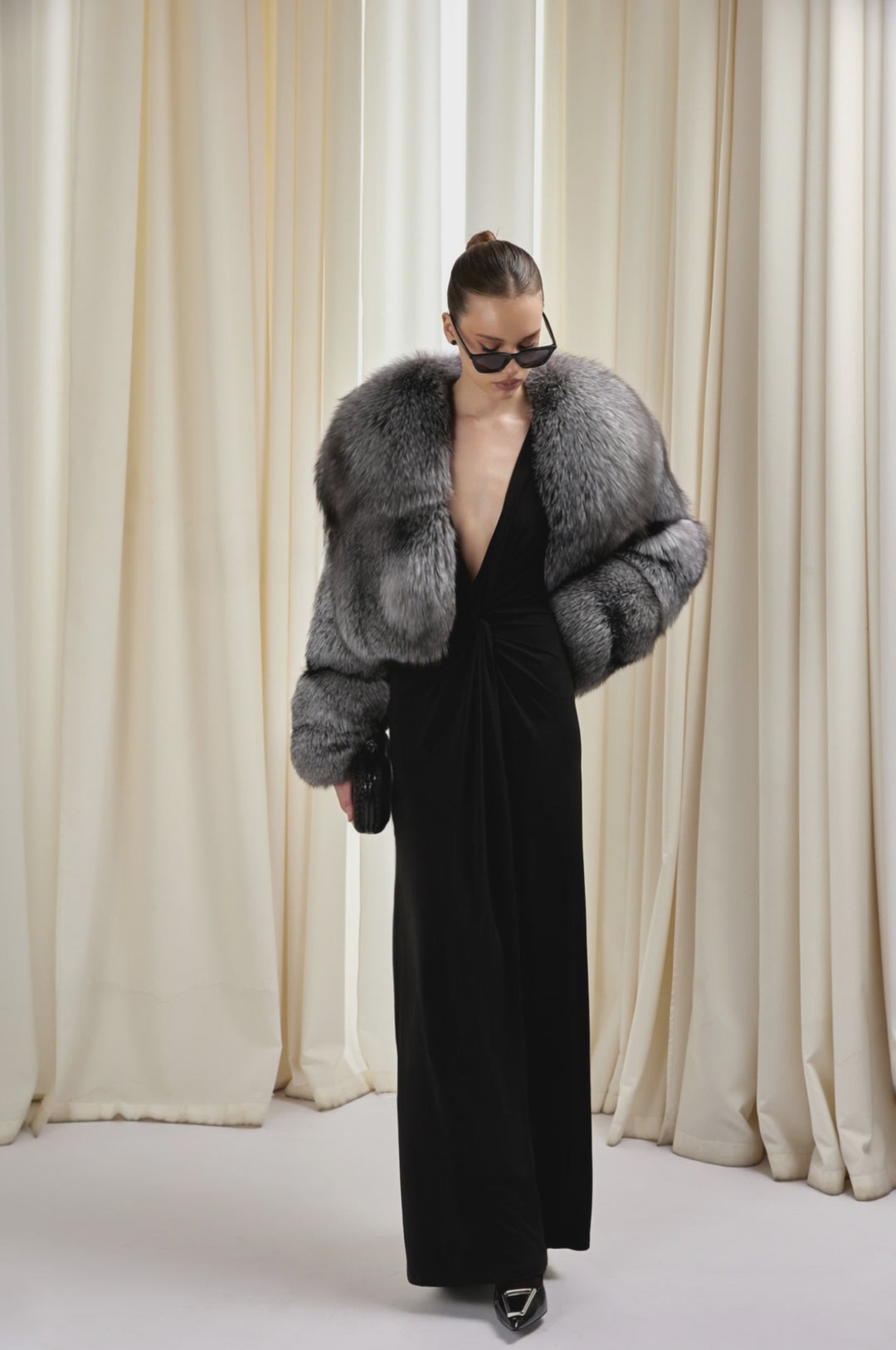 Cappotto in pelliccia di volpe Talia